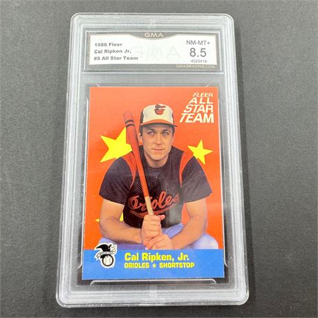 GMA 8.5 - 1986 Fleer Cal Ripken Jr