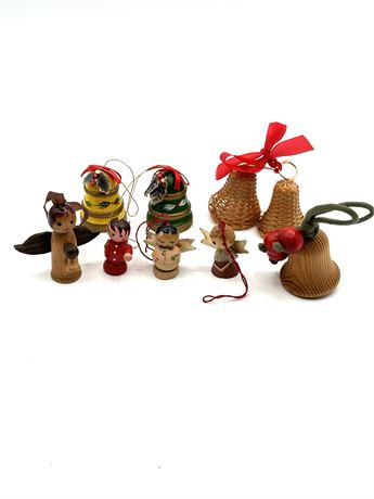 wood & Wicker Vintage Ornaments - 8