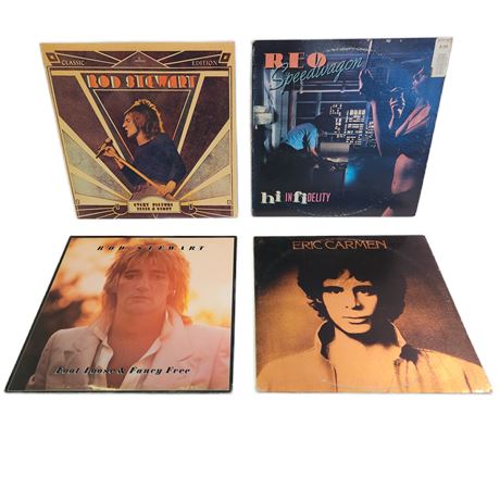 Vintage Vinyl Classic Rock Record Lot, 12"