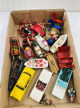 Miniature Boats, Cars, Bicycles + Sleds
