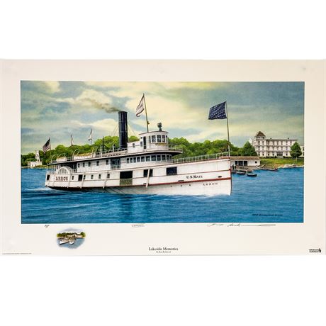Lithograph Print of "Lakeside Memories" by Artist Ben Richmond