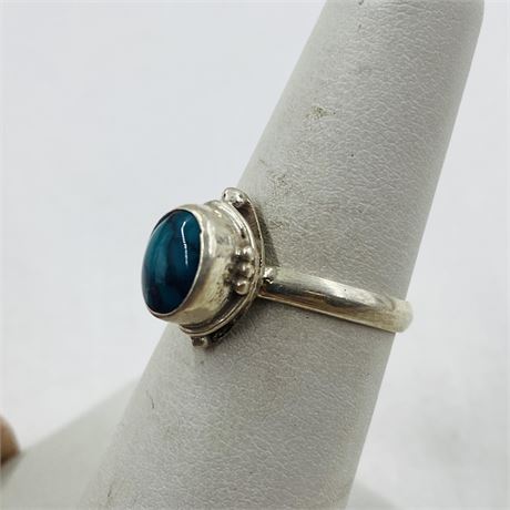 Sterling Turquoise Ring Size 7