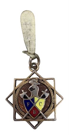 Antique Knights of Pythias Sunstone Pocket Watch Chain Fob