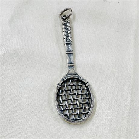 8.5g Sterling Tennis Racket Pendant