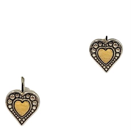 Brighton "Pretty Tough" Heart Drop Earrings