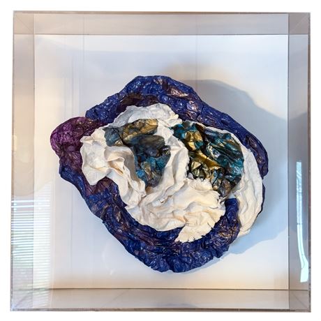 Framed Original 3-Dimensional Fiber Art