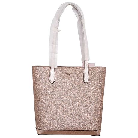 Kate Spade Pale Pink Glitter Tinsel Tote, NEW