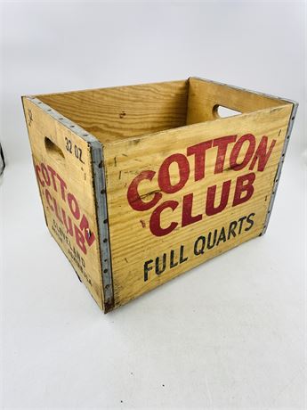 Vtg Cotton Club Cleveland Crate