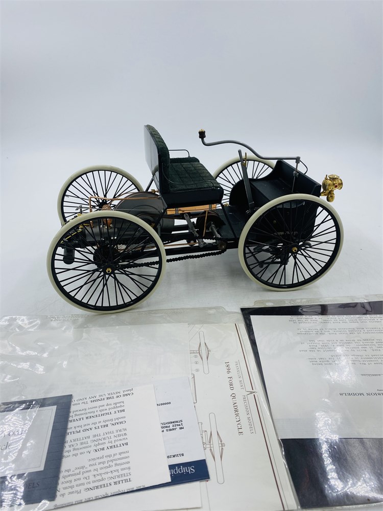 RARE 1:6 Franklin Mint 1896 Ford Quadricycle - Great Lakes VNTG