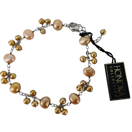 Freshwater Pearl Bracelet by Honora Collection in Fabric Presentation Pouch