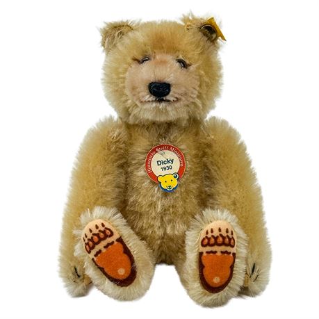 Steiff Vintage 1930 Replica Miniature Dicky Bear