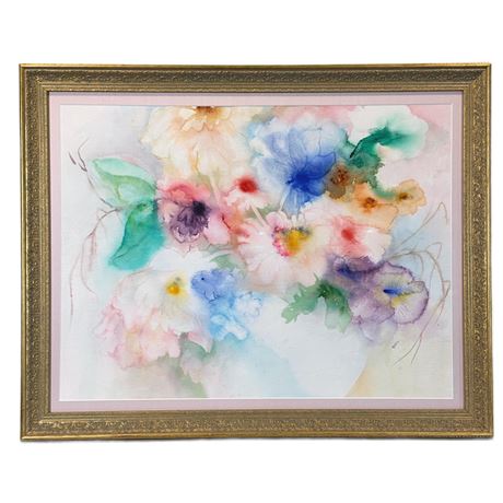 Caroline Fontane Original Floral Watercolor Painting