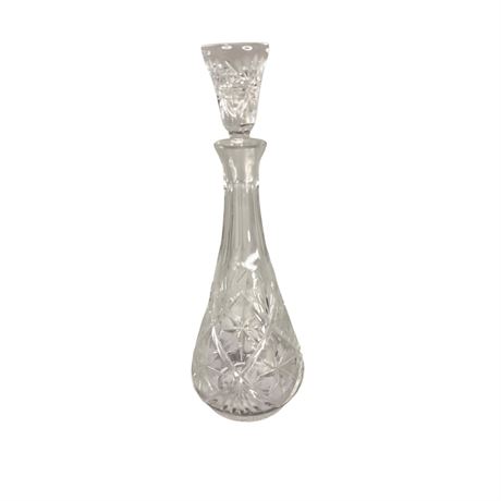 Cut Glass Tall Decanter