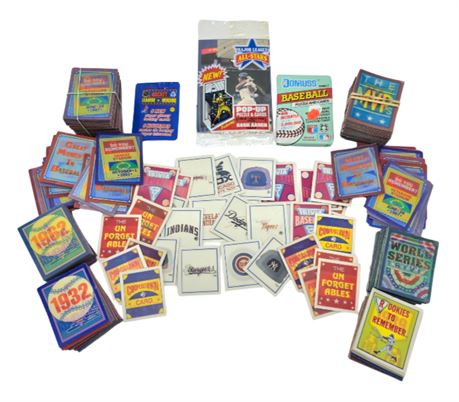 Lot of Baseball Trivia & Assorted Sports Packs