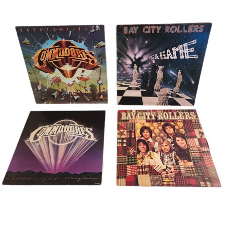 Vintage Vinyl Classic Rock and Motown Record Lot, 12"