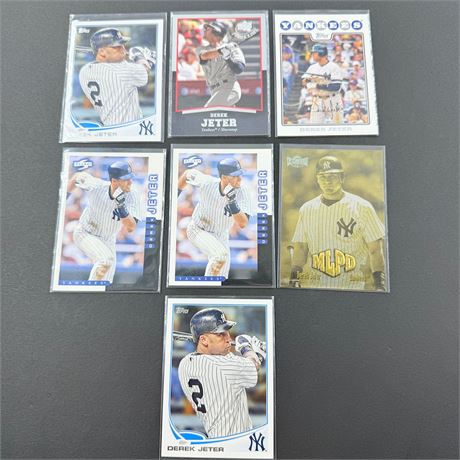 7 Derek Jeter Cards