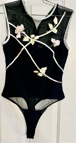 One piece mesh, and floral Teddy