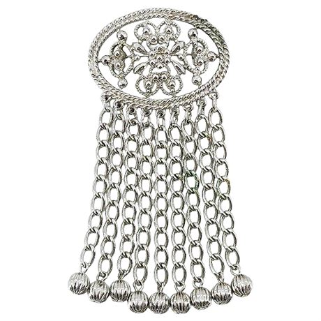 Vtg 1969 SARAH COVENTRY "Fashion in Motion" Waterfall Brooch