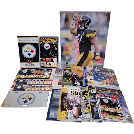 Large Pittsburgh Steelers Memorabilia Lot