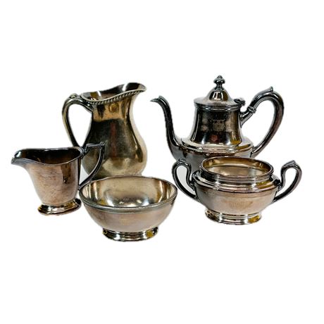 Lot of Silver Plate Tea Serving Items