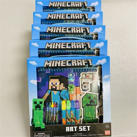 6 Minecraft Art Sets