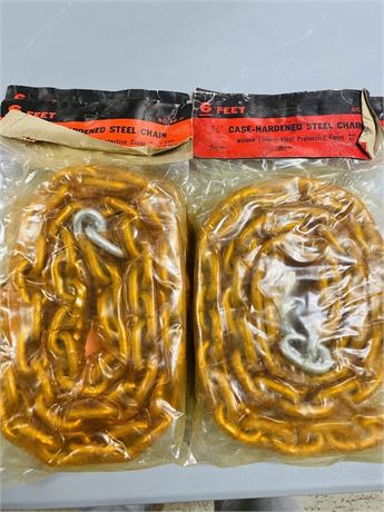 4 NOS 6’ Hardened Steel Chains