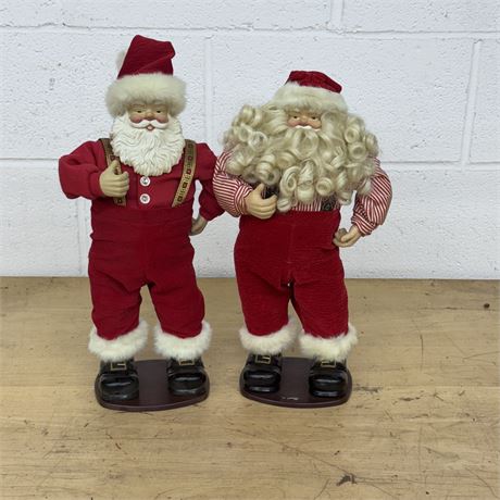 Two (2) Rockin Santas