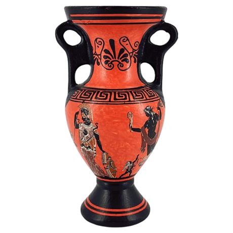 Vintage Ibis Greece Hand Painted Ceramic Urn Vase