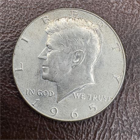 40% Silver Kennedy Half Dollar - 1965