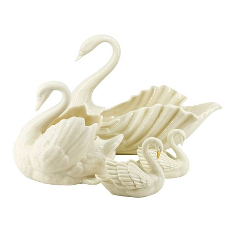 Lot of Four Vintage Lenox Porcelain Swans