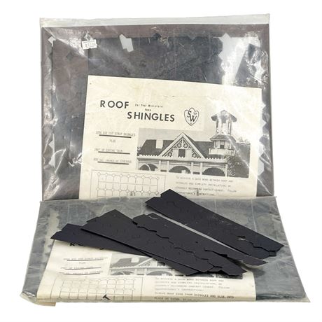 Vintage SW Crafts Miniature 1:12 Dollhouse Scale Roof Shingles