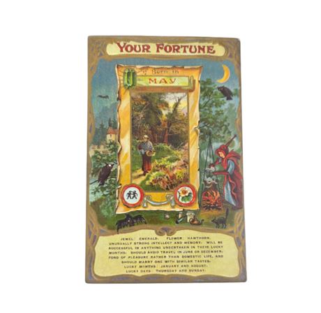 1910 Unused J. Marks MAY Fortune Card