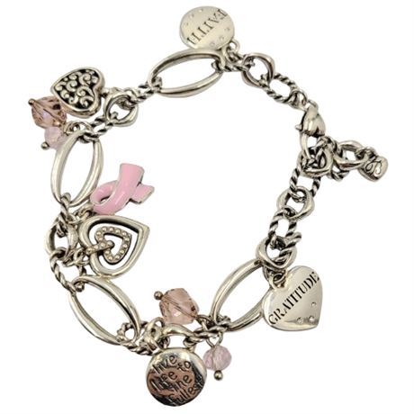 Brighton Breast Cancer Awareness Power of Pink Charm Bracelet