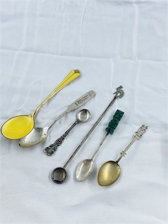 64g Antique + Vtg Sterling Spoons