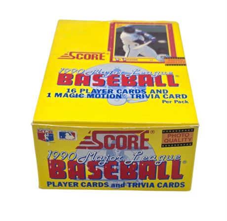 1990 Score Baseball Cards 36 Packs