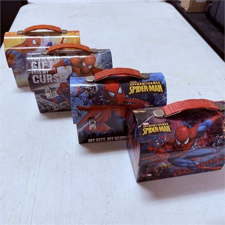 4 Spiderman Lunchboxes
