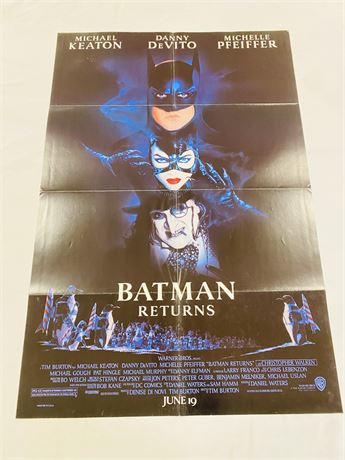 Batman Returns Original 27x40 Movie Poster