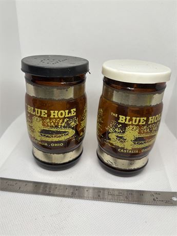 Blue Hole Castalia, Ohio Large Salt & Pepper Shakers