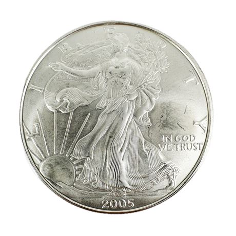 2005 1 oz Fine Silver Walking Liberty