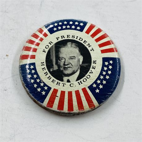 Herbert Hoover for President Button