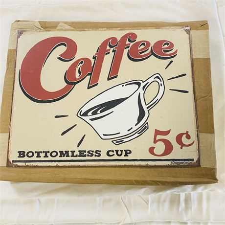Case of 25 Coffee Signs 12.5” x 16”