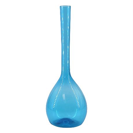 Mid-Century Arthur Percy Gullaskruf Sweden Aqua Glass 8" Bud Vase