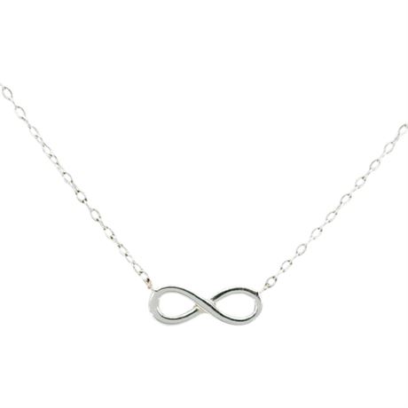 Vintage IBB Sterling Silver Infinity Symbol Necklace