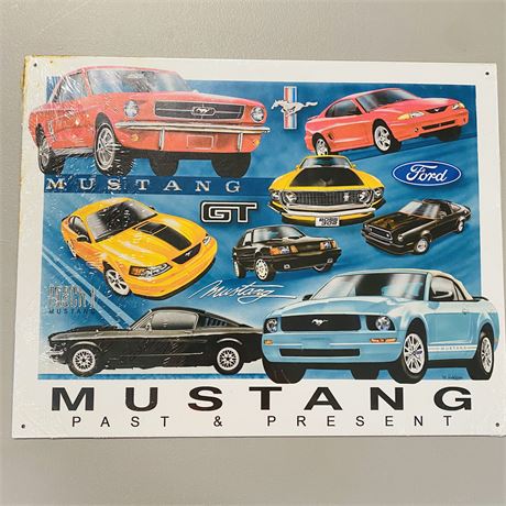 12.5x16” Ford Mustang Metal Sign