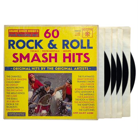 5 Album Boxed Set "60 Rock & Roll Smash Hits"