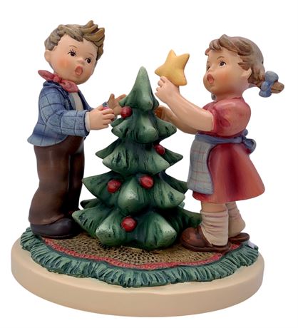 5 1/2” Danbury Mint Cast Resin Hummel Christmas Fun Figurine