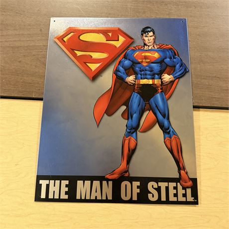 Superman 12.5x16” Retro Metal Sign