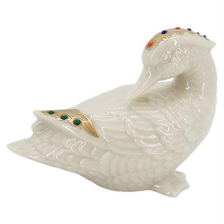 Vintage 1992 Lenox China Jewels Duck Figurine, 1 of 2