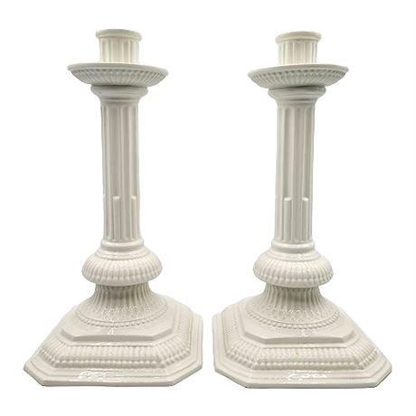 Mottahedeh Museum Reproductions Square Pillar Candlestick Pair