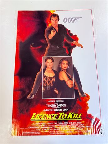 License to Kill Original Rolled 27x41 Movie Poster